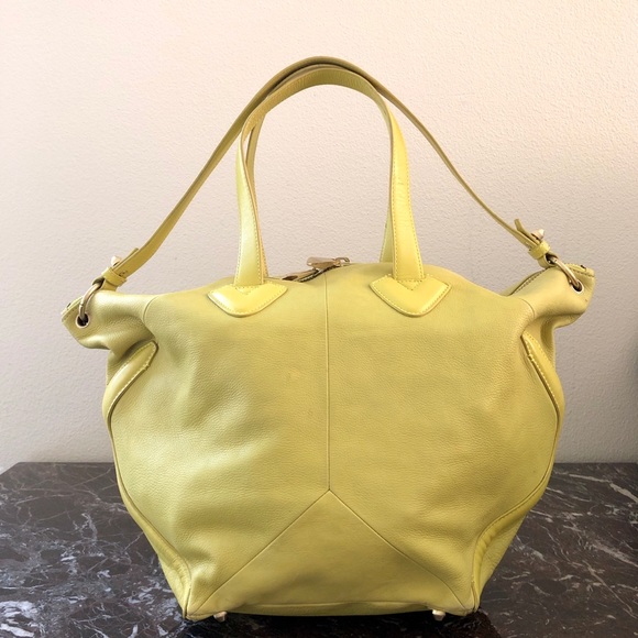 POUR LA VICTOIRE Brice Large Lemon Satchel Bag - Picture 2 of 8